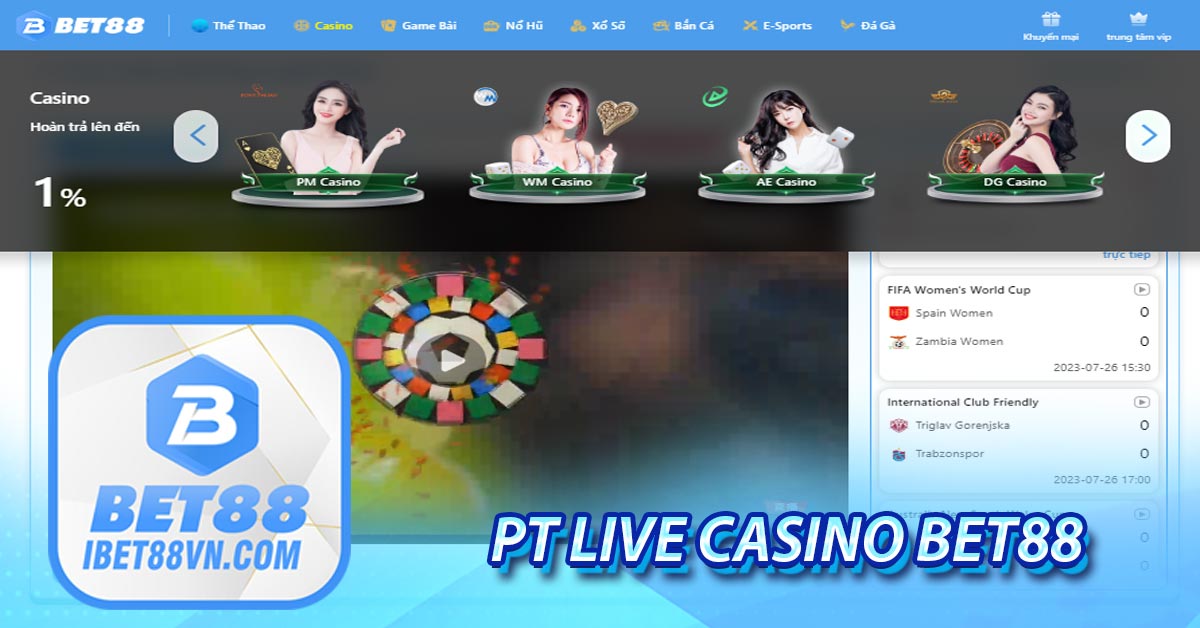 PT Live Casino BET88